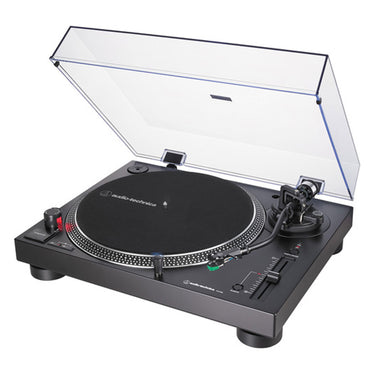 Tornamesa Audiotechnica Analoga Y Usb Color Negro